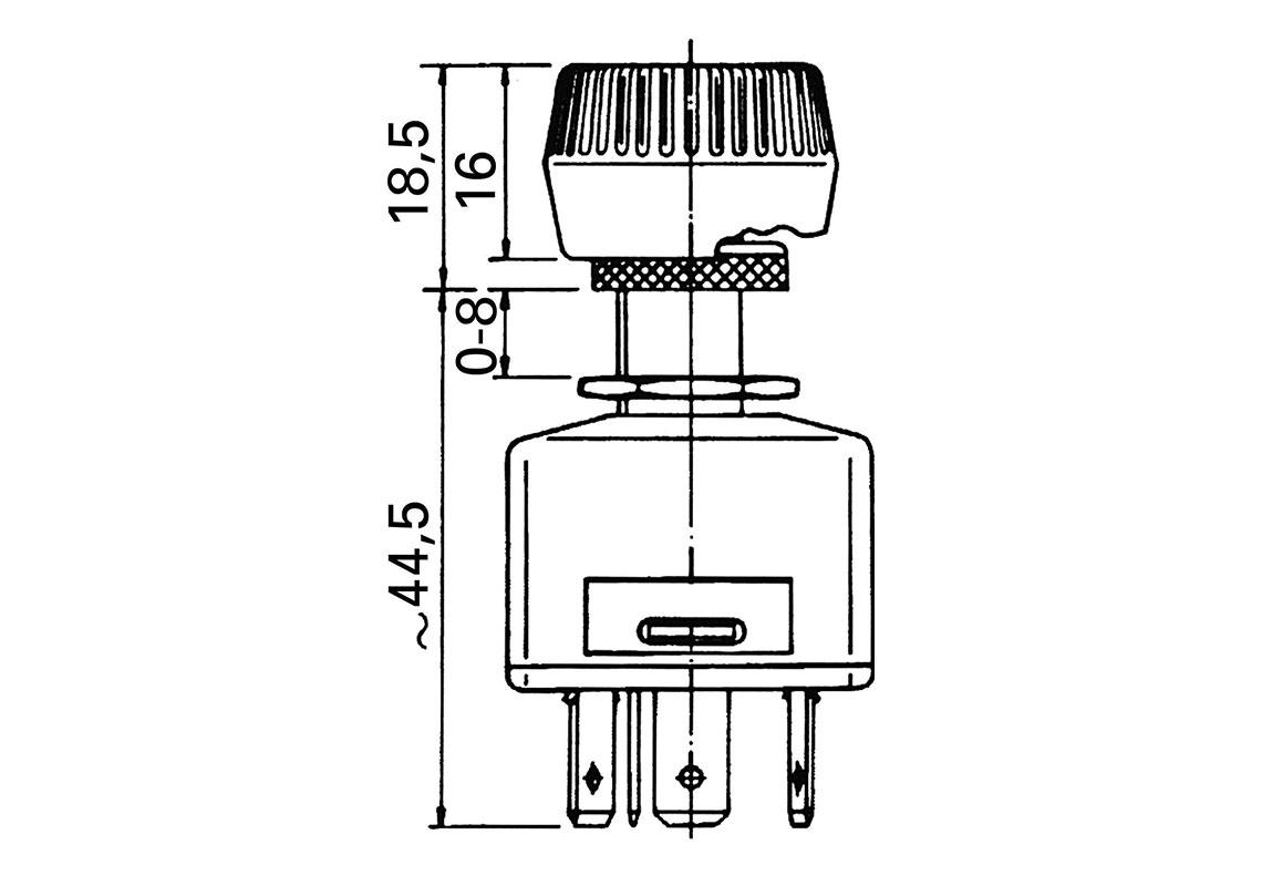 INTERRUPTEUR ROTATIF 12V